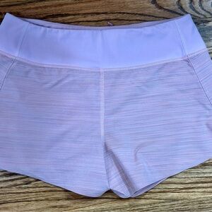 Athleta Run With It Textured 3.5” Women's Pink Shorts. Size SMALL